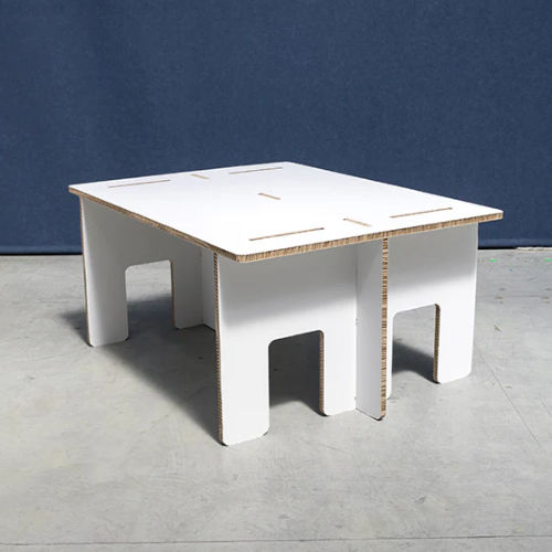 Design coffee table - VANVES - PROCÉDÉS CHÉNEL INTERNATIONAL - cardboard / cardboard base / rectangular