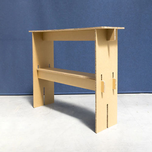 Design console table - VANVES - PROCÉDÉS CHÉNEL INTERNATIONAL - cardboard / cardboard base / rectangular