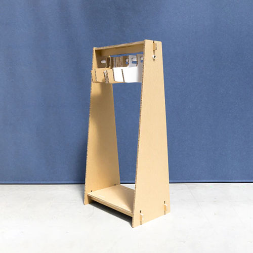 Design clothes rack - PORTANT VANVES - PROCÉDÉS CHÉNEL INTERNATIONAL - cardboard / portable / commercial