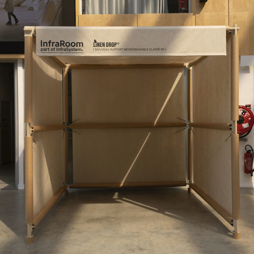 Modular partition - INFRASYSTEM® - PROCÉDÉS CHÉNEL INTERNATIONAL - cardboard / polyester / fiberglass