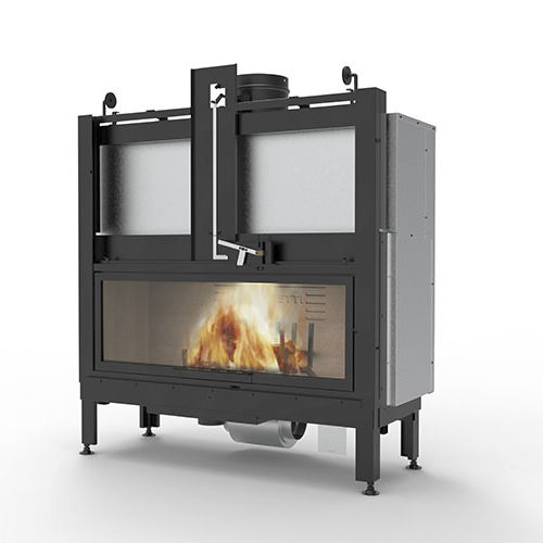Closed wood hearth - MX25:9 - PALAZZETTI LELIO - 1-sided / cast iron