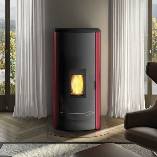 Pellet heating stove - Mirella Idro 15 - PALAZZETTI LELIO - 5 kW...10 kW / free-standing / contemporary