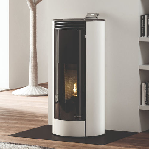 Wood heating stove - Melita - PALAZZETTI LELIO - 5 kW...10 kW / free-standing / contemporary