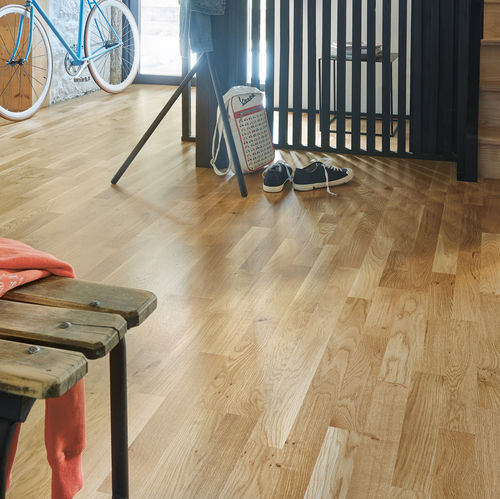 Engineered parquet floor - TRADITION ORF&Eacute;O 139 - PANAGET - oak / boat deck / varnished
