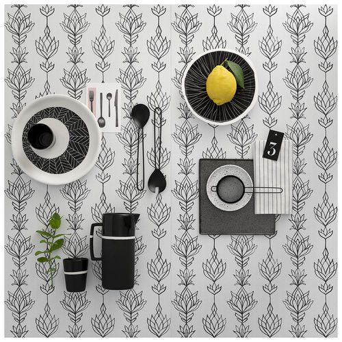 Porcelain stoneware tile - GLAM : WASHI - Panaria ceramica - indoor / wall / floral motif