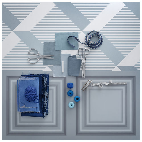 Porcelain stoneware tile - GLAM : TARTAN MAUVE/BOISERIE MAUVE - Panaria ceramica - indoor / wall / geometric