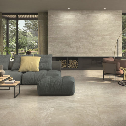 Porcelain stoneware tile - THE PLACE : COUNTY - Panaria ceramica - polished / natural finish / structure