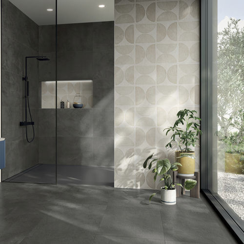 Porcelain stoneware tile - LA MATIÈRE - TERRENOIRE - Panaria ceramica - natural finish / structure / indoor