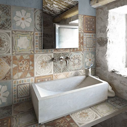 Porcelain stoneware tile - MEMORY MOOD : DECORS - Panaria ceramica - matte / indoor / bathroom