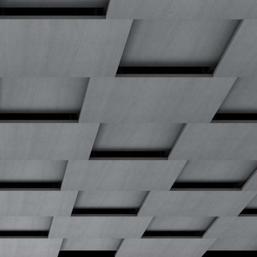 Wooden suspended ceiling - AFFAISSEMENT - OBERFLEX - tile / for office / indoor