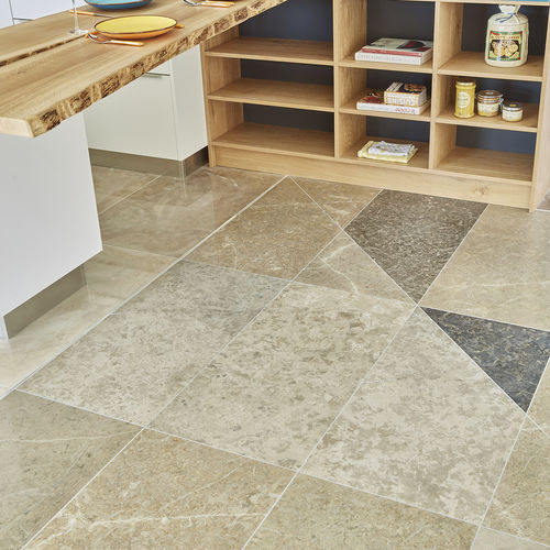 Natural stone tile - CÉNEVIÈRES CRISTALINE - OCCITANIE PIERRES - polished / indoor / living room