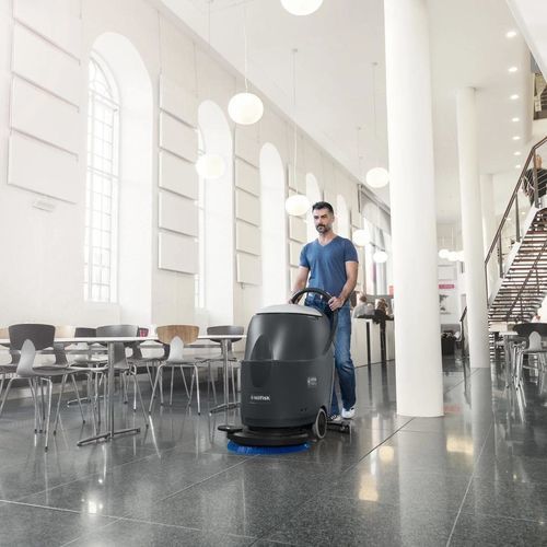 Walk-behind scrubber - SC430 - NILFISK - battery-powered
