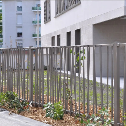 Fence with bars - MC OOBAMBOO™  - NORMACLO - garden / commercial / galvanised steel