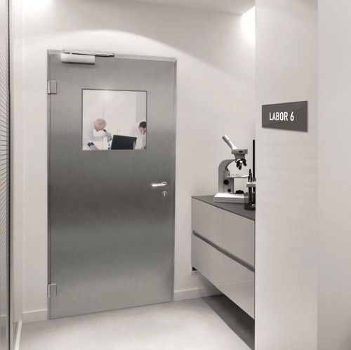 Interior door - NOVOPORTA CLEAN ER-1 - Novoferm - stainless steel / swing / contemporary