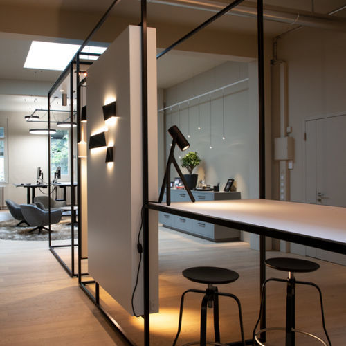 Desk lamp - MEDARD - Modular Lighting Instruments - metal / contemporary / corded