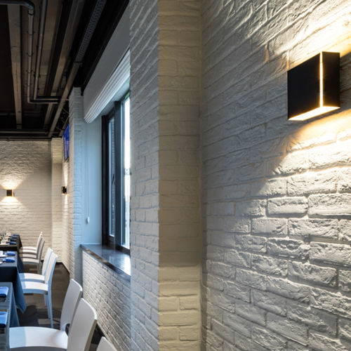 Contemporary wall light - SPLIT - Modular Lighting Instruments - indoor / metal / rectangular