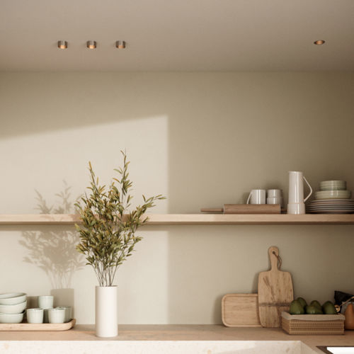Recessed downlight - MINUDE OUT - Modular Lighting Instruments - LED / round / curved