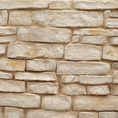 Polyester decorative panel - ASHLAR STONE OFF-WHITE - MSD Panels - fiberglass / wall / printed