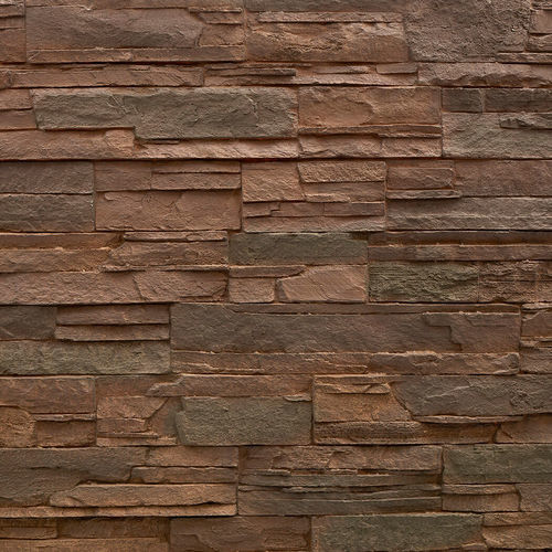 Polyester decorative panel - STONE BROWN - MSD Panels - fiberglass / wall / printed