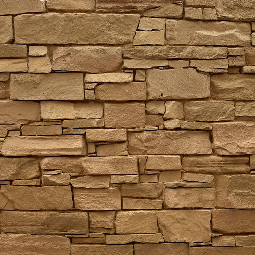 Polyester decorative panel - NAVARRETE STONE OCHRE - MSD Panels - fiberglass / wall / building