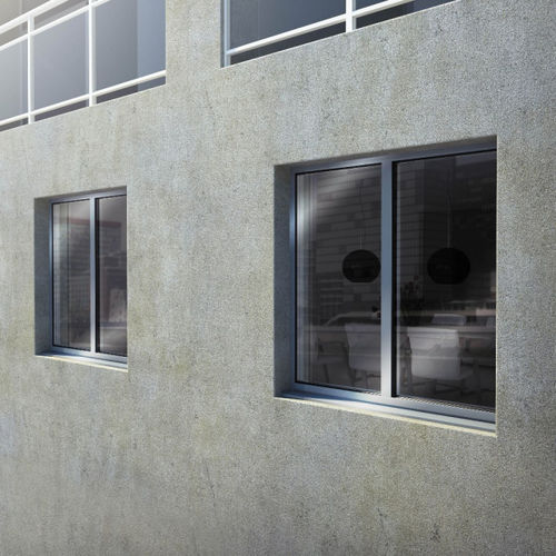 Aluminum window - ALUXA - MENUISERIES ELVA - casement / double-glazed / double leaf