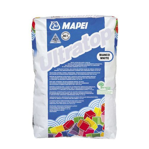 Leveling mortar ULTRATOP MAPEI selfleveling / for flooring screed / cement
