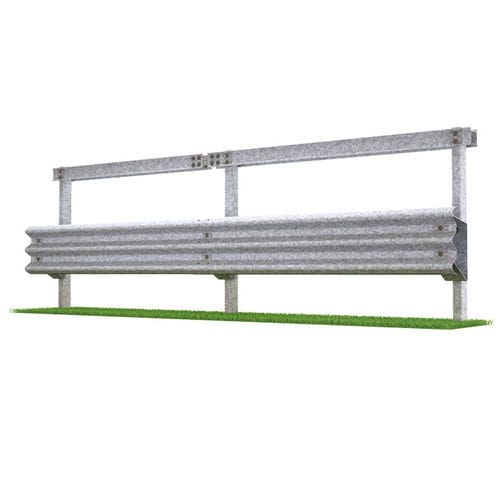 Galvanised steel guard rail - SINGLE-SIDED H3-W8 - MARCEGAGLIA - street