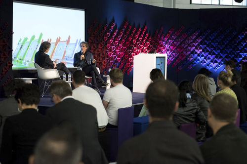 Wall-mounted acoustic panel - 100% DESIGN 2015 - Anne Kyyrö Quinn - fabric / commercial / decorative