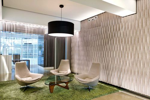 Wall-mounted decorative panel - SENATOR HOUSE - Anne Kyyrö Quinn - fabric / 3D