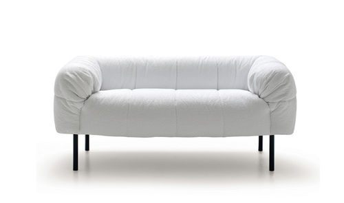 Contemporary sofa - PECORELLE - Arflex - fabric / white / 2-person