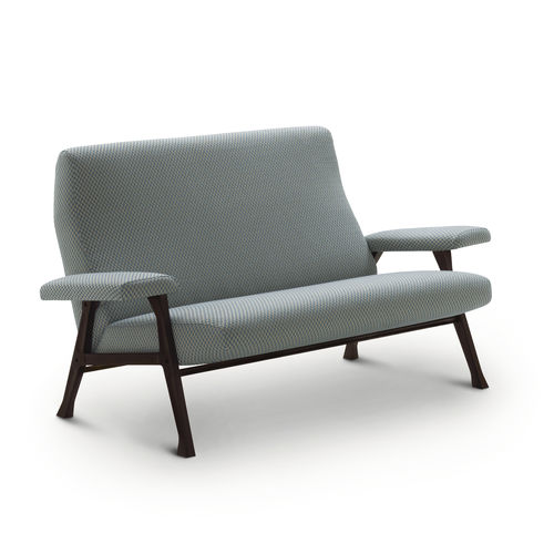 Contemporary sofa - HALL - Arflex - fabric / gray / wooden