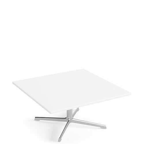Contemporary coffee table - FRED  - Arper - MDF / painted aluminum base / square