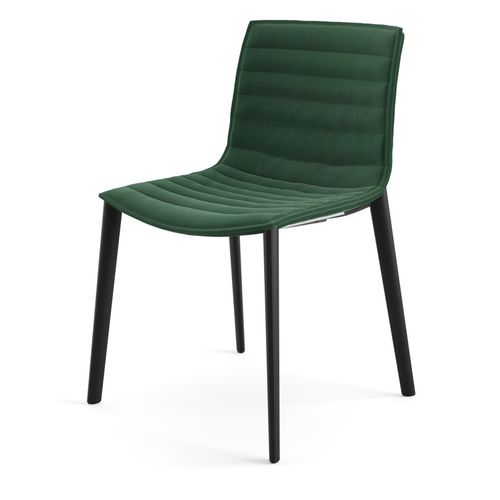 Contemporary chair - CATIFA (RE) 46 - Arper - indoor / polypropylene / leather
