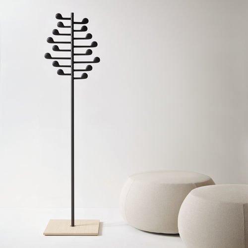 Floor coat rack - SONG - Arper - contemporary / steel / aluminum
