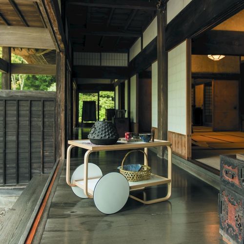 Home service trolley - 901  - Artek - linoleum / birch / MDF
