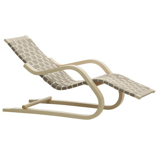 Contemporary Chaise Longue 43 Artek Linen Bentwood Birch - Linen Chaise Lounge Contemporary Chaise Longue 43 Artek Linen Bentwood Birch - Linen Chaise Lounge