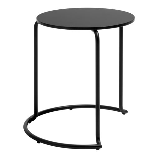 Contemporary side table - 606 - Artek - plywood / birch / steel base