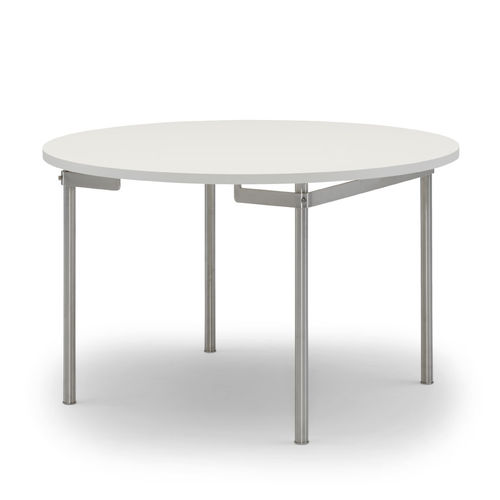 Contemporary table - CH388 - Carl Hansen & Son - wooden / round / by Hans J. Wegner