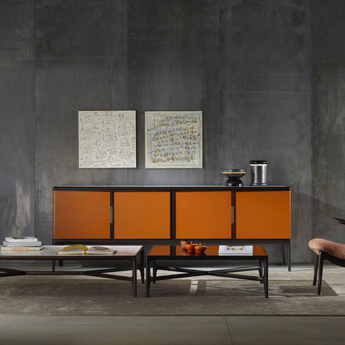 Contemporary sideboard - OBLIQUE - CECCOTTI COLLEZIONI - walnut / American walnut / ebony