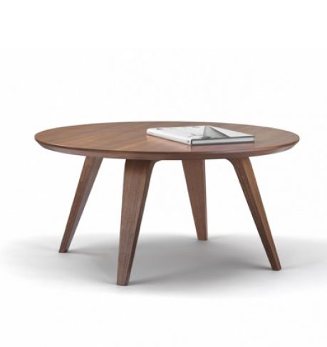 Contemporary coffee table - CCT series - Cherner - molded plywood / plywood base / round