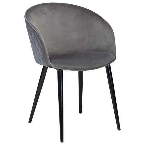 Traditional dining chair - DUAL - DAN-FORM - indoor / velvet / leather