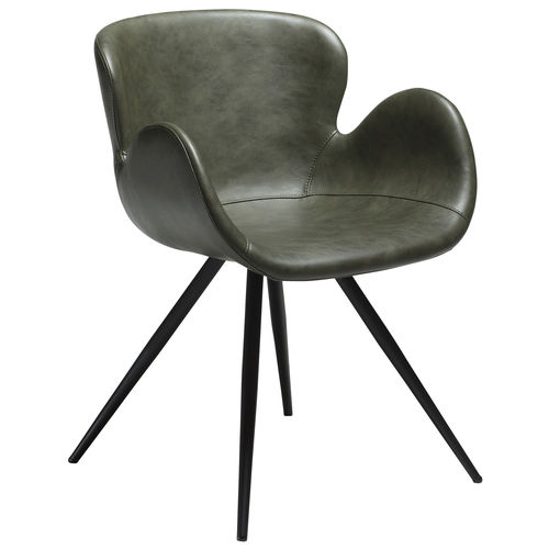 Traditional chair - GAIA - DAN-FORM - indoor / velvet / leather