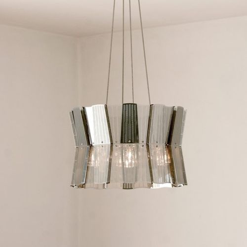 Pendant lamp - ARGENTO - David D'Imperio - aluminum / stainless steel / anodized aluminum
