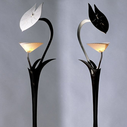 Table lamp - NILE - David D'Imperio - stainless steel / wood / polycarbonate