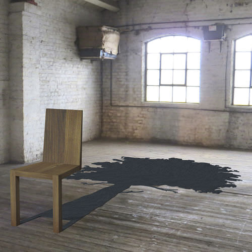 Original design chair - THE TREE SHADOW  - Duffy London - indoor / walnut / cantilever