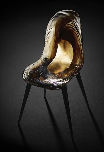 Original design chair - GILDA B. - edra - indoor / polycarbonate / crystal