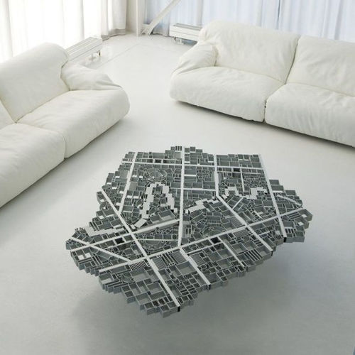 Original design coffee table - BAGHDAD - edra - extruded aluminum / aluminum base / rectangular