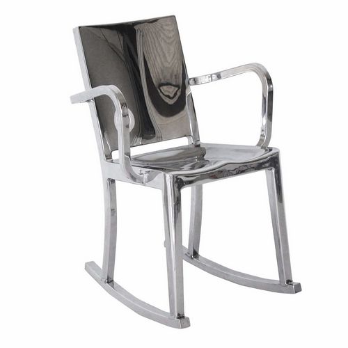 Contemporary chair - HUDSON : HUDROC AP - emeco - metal / aluminum / rocking