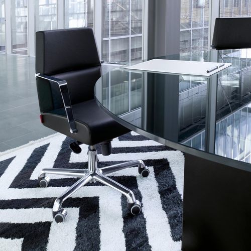Contemporary office chair - WEB - ENRICO PELLIZZONI - indoor / leather / fabric
