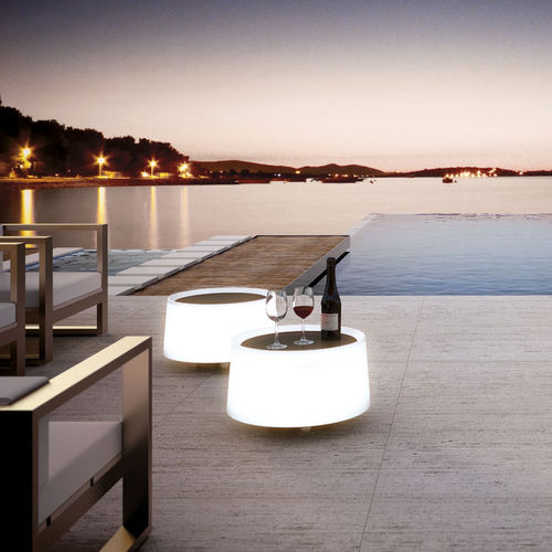 Contemporary coffee table - DOT : M-2907X / M-2907BT - ESTILUZ - polyethylene / acrylic / rectangular